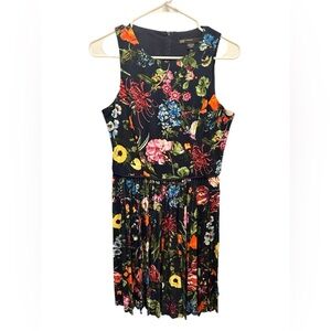 Maggy London Navy floral dress petite size 10P